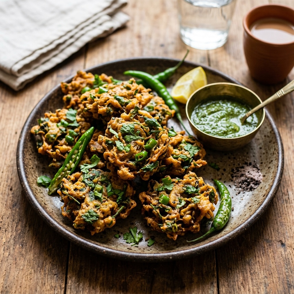 Coriander Leaves Pakoda