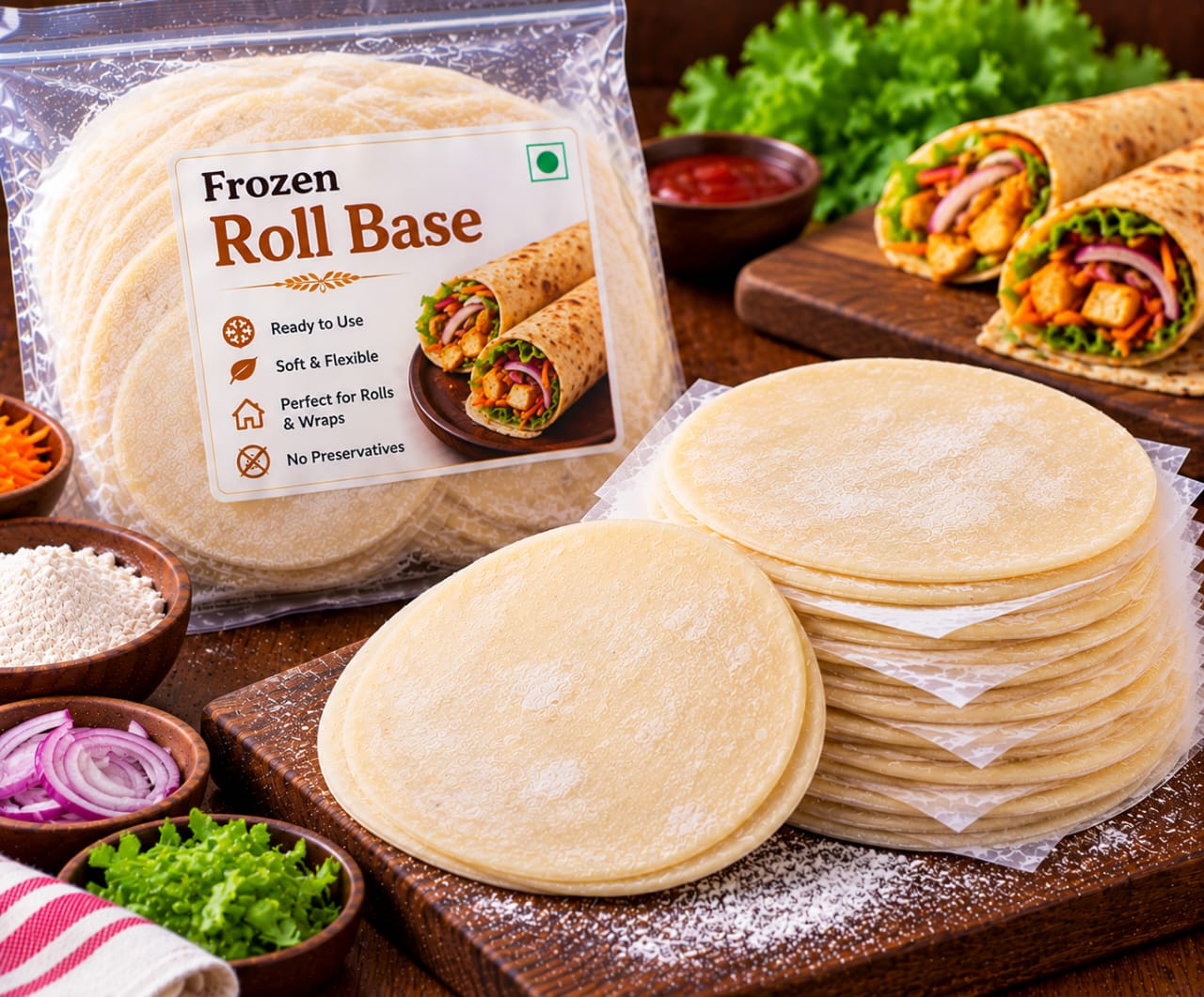 ফ্রোজেন রোল বেস (১০ পিস) - Frozen Roll Base (10 Pcs)