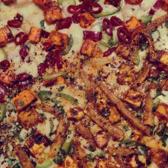 পনির পিৎজা - Paneer Pizza