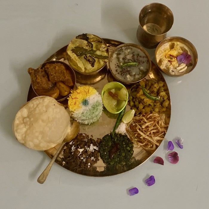 স্পেশাল কম্বো (Special Combo) - Special Combo Thali (No Onion/Garlic)